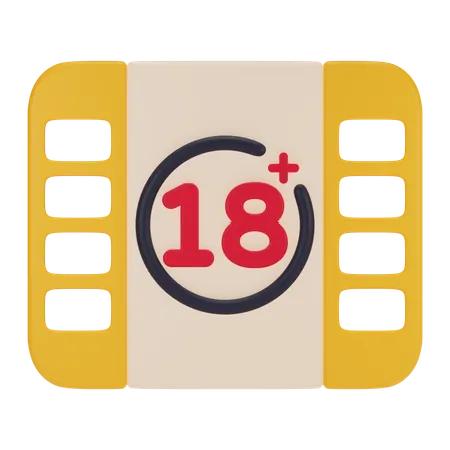 18 Plus Movie  3D Icon