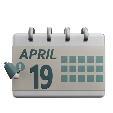 19 april  3D Icon