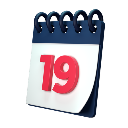 19 data  3D Illustration