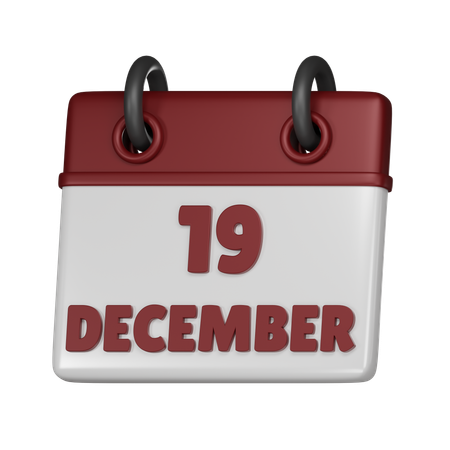 19. Dezember  3D Icon