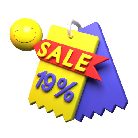 19% Discount  3D Icon