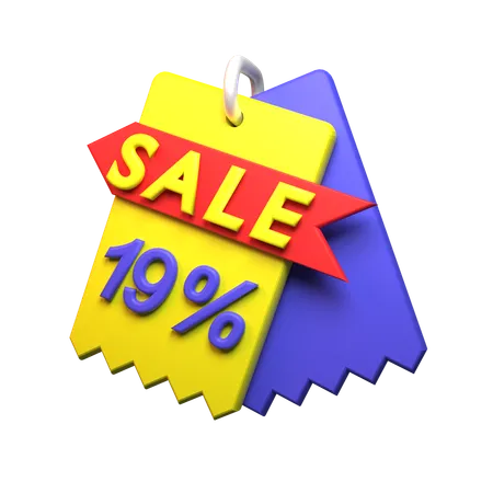 19% Discount  3D Icon