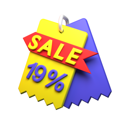 19% Discount  3D Icon