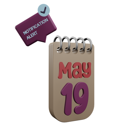 19 mai  3D Icon