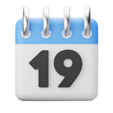 19th-Nineteenth  3D Icon