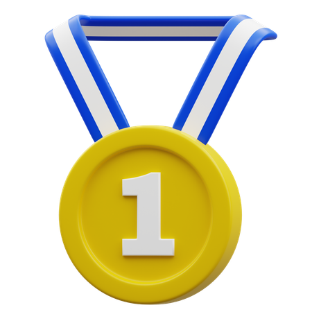 1ère médaille gagnante  3D Icon