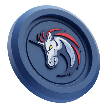 1inch Network Cryptocurrency  3D Icon