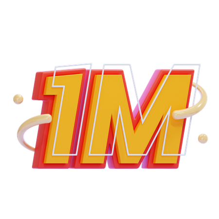 1M  3D Icon