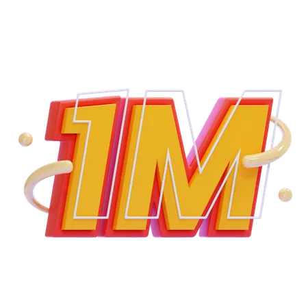 1M  3D Icon