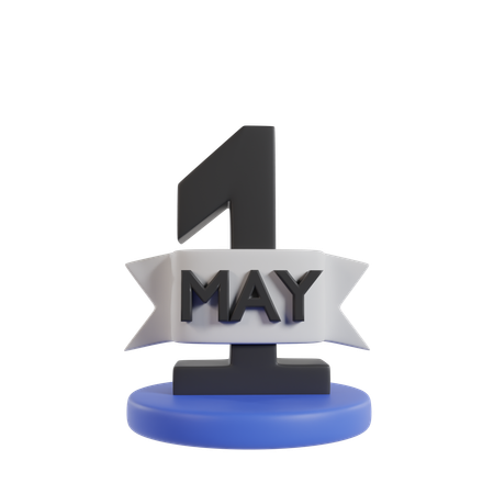 1st May  3D Icon