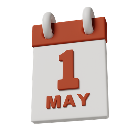 1st May  3D Icon