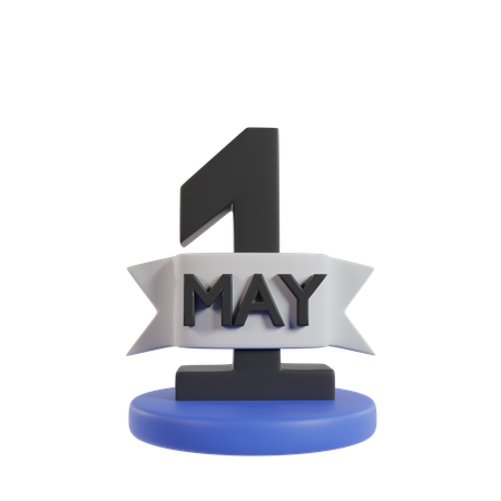 1st May  3D Icon