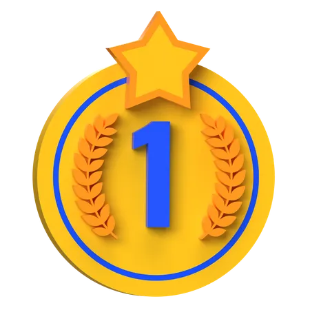 1st Place Medal  3D Icon