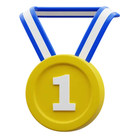 1st Winner Medal  3D Icon
