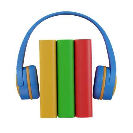 オーディオブック2  3D Icon