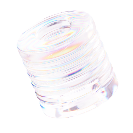 シリンダーアブストラクト2  3D Icon