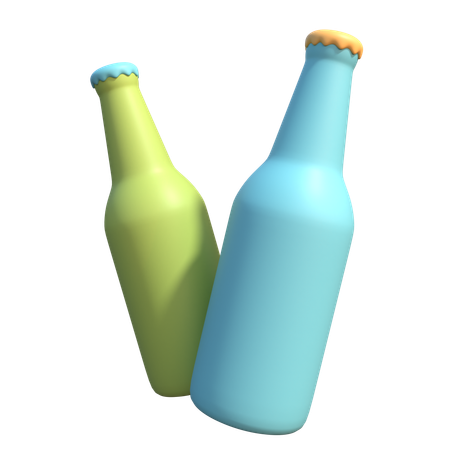 2 BOTELLAS  3D Icon