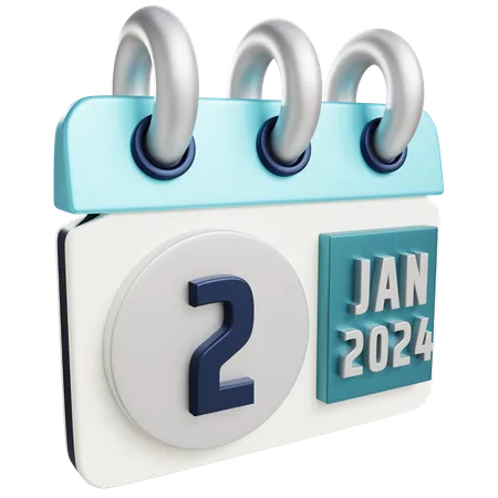 2 de enero de 2024  3D Icon