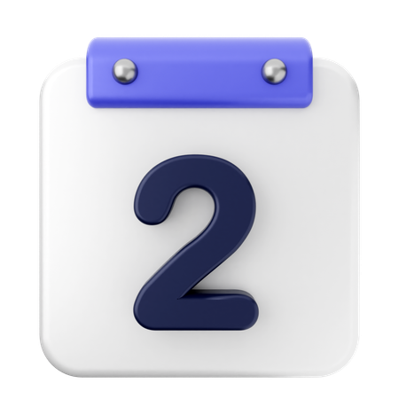 2ème Calendrier  3D Icon