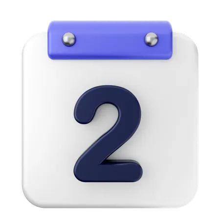 2ème Calendrier  3D Icon