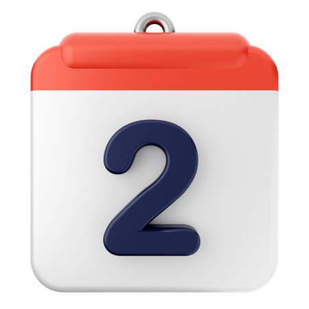 2ème Calendrier  3D Icon