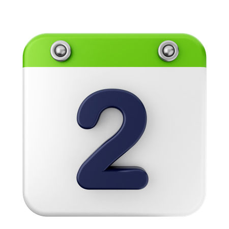 2ème Calendrier  3D Icon