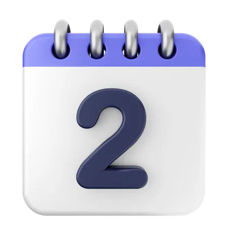 2ème Calendrier  3D Icon