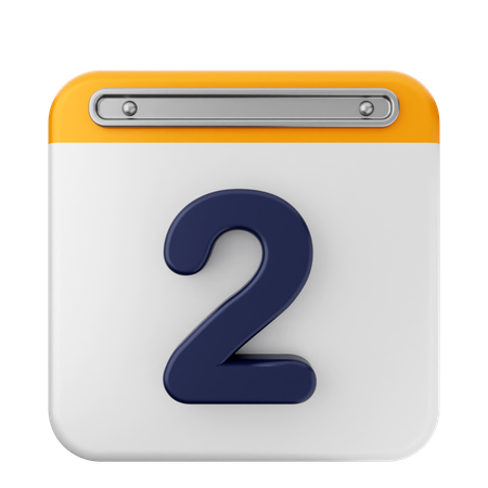 2ème Calendrier  3D Icon