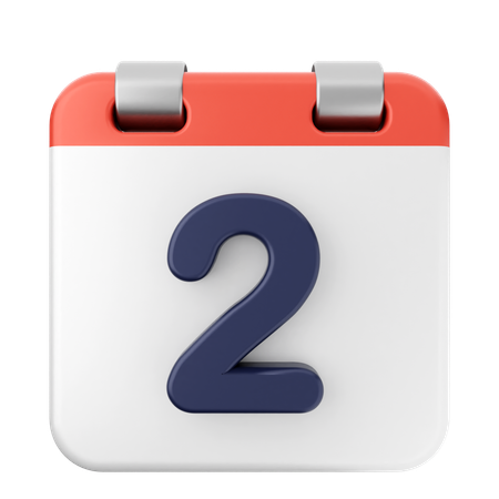 2ème Calendrier  3D Icon