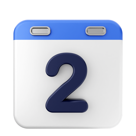 2ème Calendrier  3D Icon