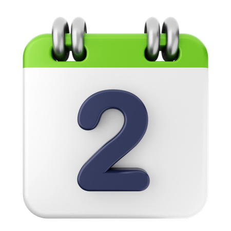 2ème Calendrier  3D Icon