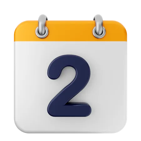 2. Kalender  3D Icon