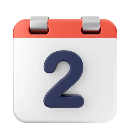 2. Kalender  3D Icon