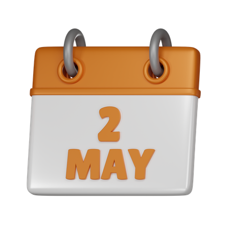 2 mai  3D Icon