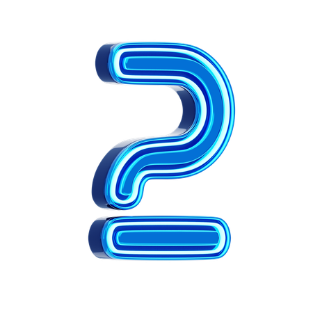 2 numero  3D Icon