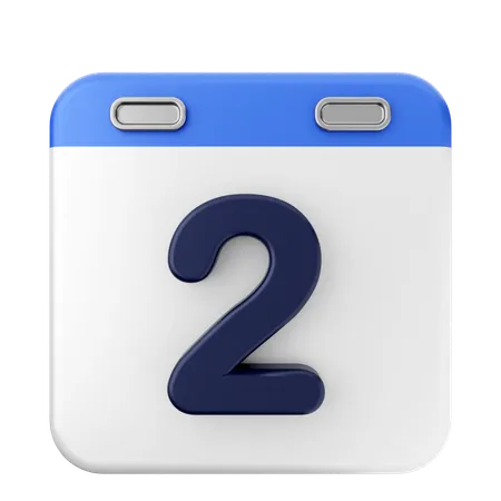 2° Calendario  3D Icon