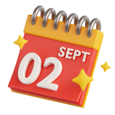 2 septembre  3D Icon