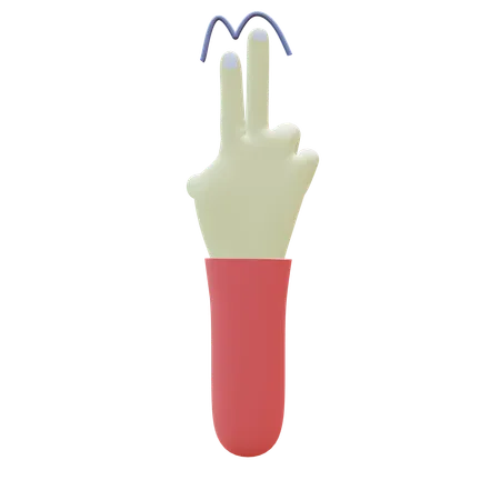 2 X Tap Finger Gesture  3D Icon