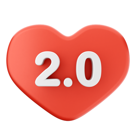 Reseña de calificación de amor 2.0  3D Icon