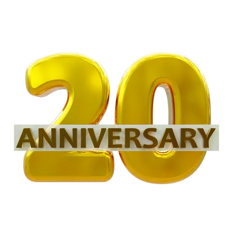 20 aniversario  3D Icon