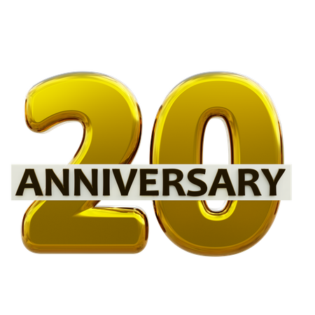 20 aniversario  3D Icon