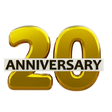 20 aniversario  3D Icon