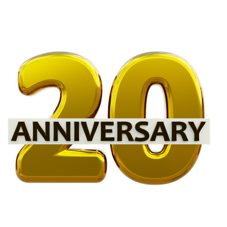 20 Anniversary  3D Icon