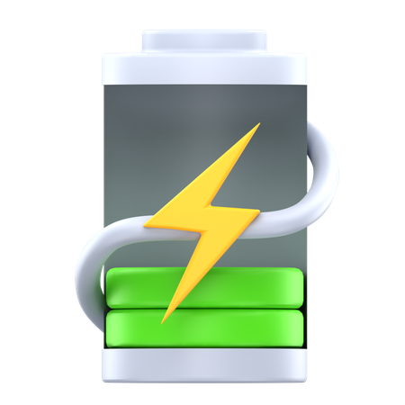 20% battery charging  3D Icon