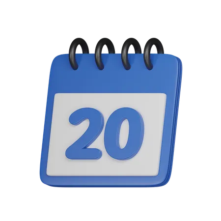 20 data  3D Icon