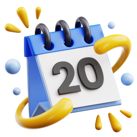 20 data  3D Icon