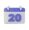 20 Date Calendar