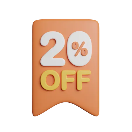 20 % de réduction sur le badge  3D Icon