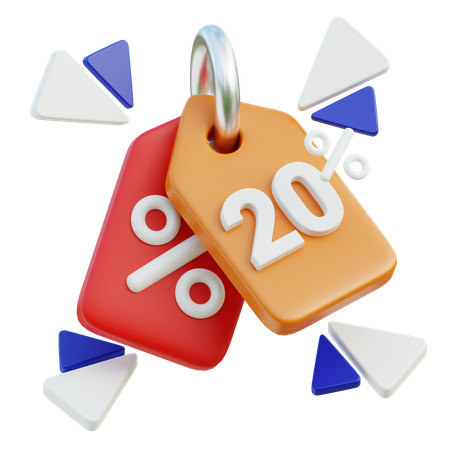 20 Discount Offer  3D Icon