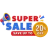 20 Percent Super Sale